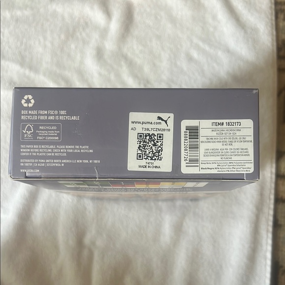 BRAND NEW Size Small Puma DryCell Seamless Sports Bra 2-Pack - Grey and Black - Picture 4 of 4